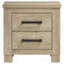 Table de chevet 2 tiroirs