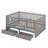 Joshau Wood Daybed with Fence Guardrails and 2 Drawers-2055985554