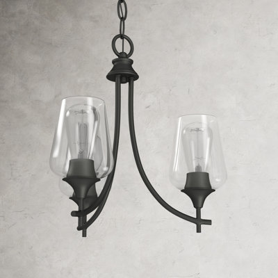 Breena 3 - Light Metal Dimmable Chandelier