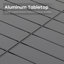 Table d'extérieur en aluminium 83 po