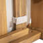 Canapé d'extérieur en bois d'acacia droit Terassi avec coussin beige