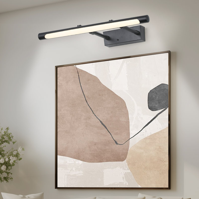 16.85''Rechargeable Picture Light with Remote - Dimmable 3CCT Adjustable Swing Arm, Wireless Battery Operated Wall Light for Artwork & Paintings