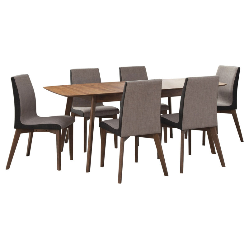 Ensemble de salle à manger 7 pièces Lana, 7 pièces : table, 6 chaises
