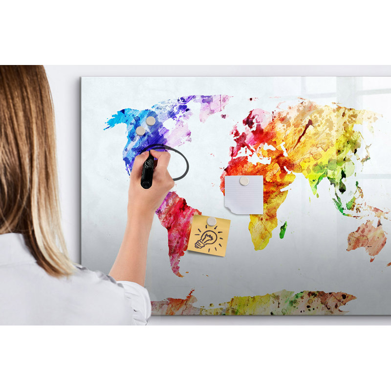 Magnetic Glass Dry Erase Board Bulletin Board