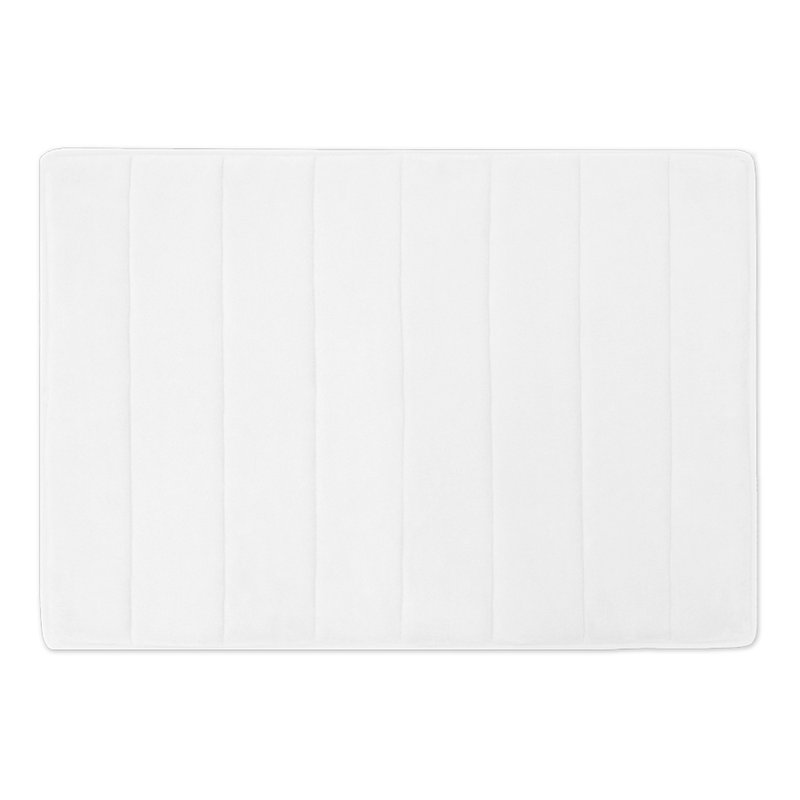 Memory Foam Non-Slip Bath Mat, White