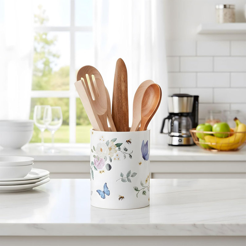 Ceramic Marble Kitchen Utensil Rack