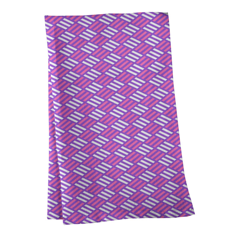 Mcguinness Tea Towel Kitchen Towel, Poly Twill, Pink/Purple