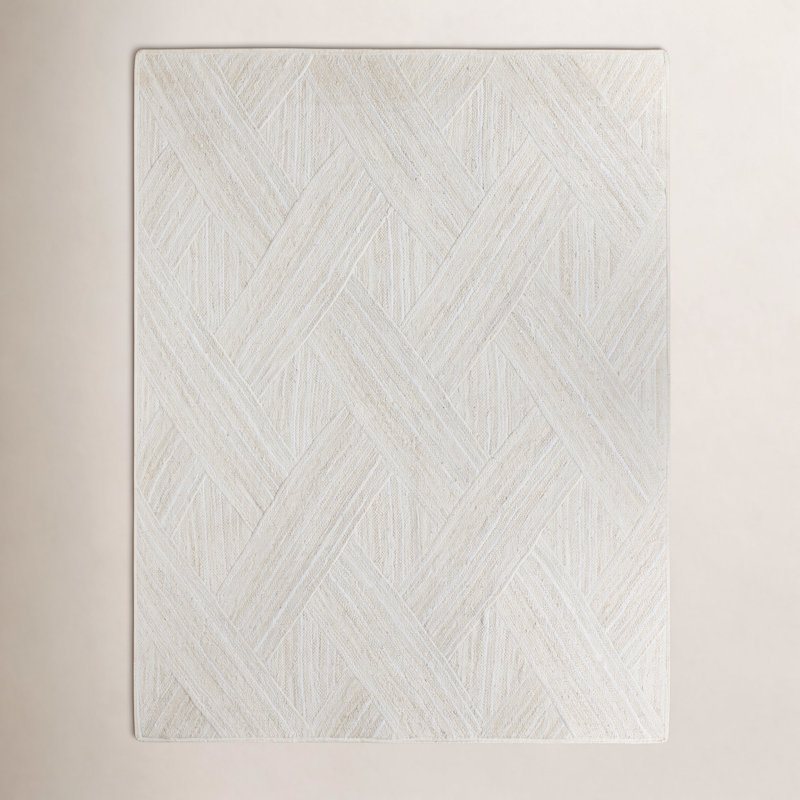 Dawes Natural Trellis Ivory Area Rug (5'X8'), Rectangle 7'10" x 9'10"