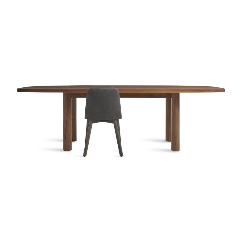 Good Times Oval Solid Wood Dining Table, Walnut, 45" W x 100" L