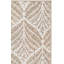 Ikat Handmade Tufted Wool Ivory / Brown Area Rug-1598649810