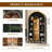 Black Bar Cabinet with LED Light