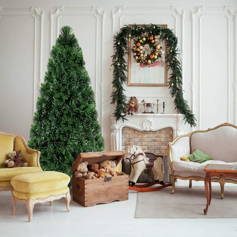 Lighted Artificial Pine Christmas Tree, 180cm H x 83cm W x 83cm D