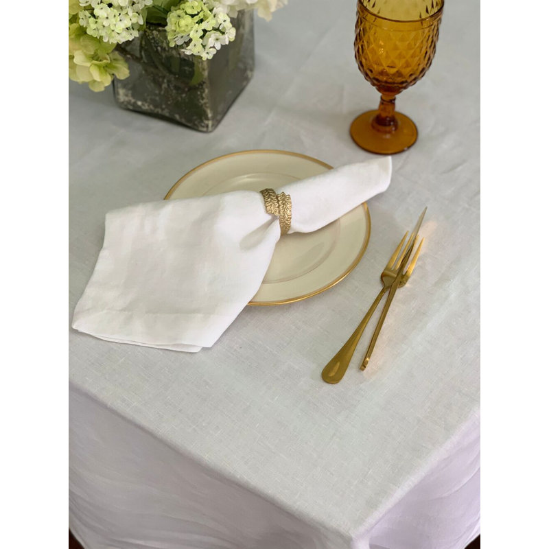 Riviera Linen Square Napkin, Rose
