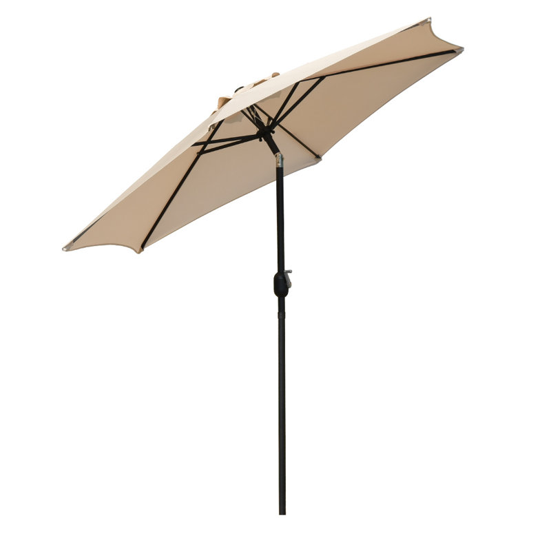 Ardolino Market Parasol, Beige, 240cm H x 250cm W x 250cm D