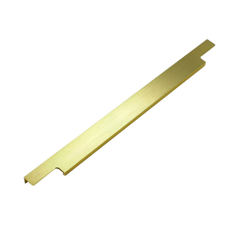 Dowell Kitchen Cabinet Finger Pull, 13.25", Gold