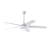 Aisling Modern White Lighted Ceilng Fan 5-Blades LED Remote Control