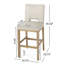 Tabouret de comptoir, ensemble de 2, tissu-236995837-236995839