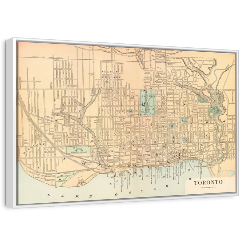 Liggins of Toronto, Cadre flottant blanc, 46 po x 31 po