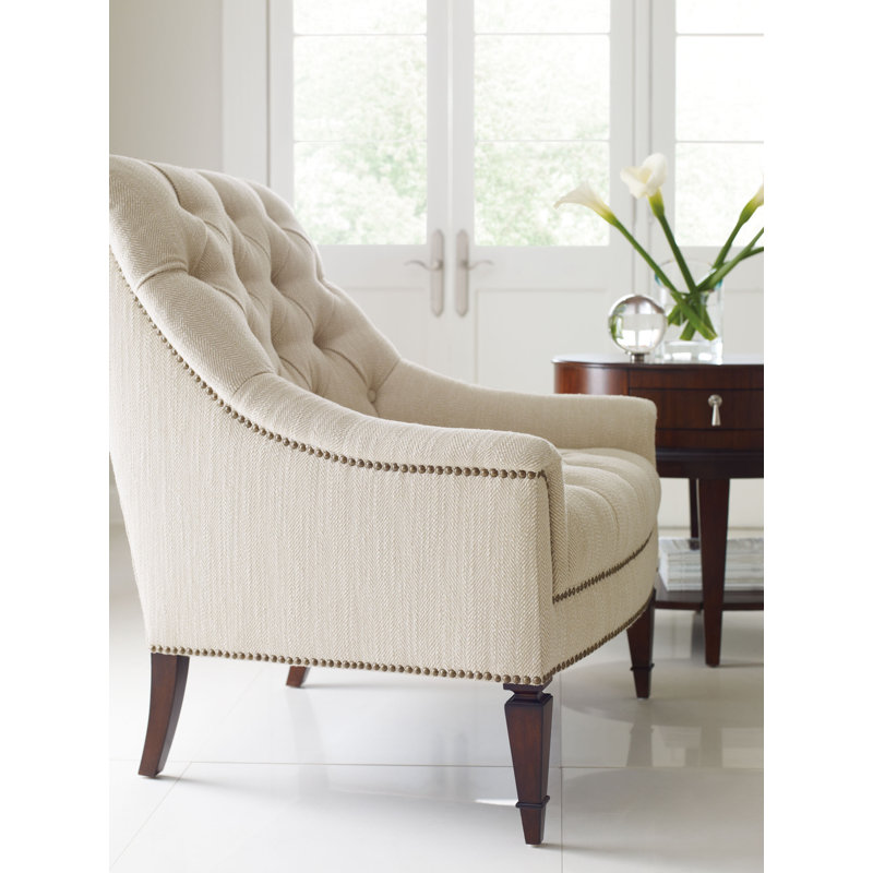 Freman Upholstered Armchair, Ivory