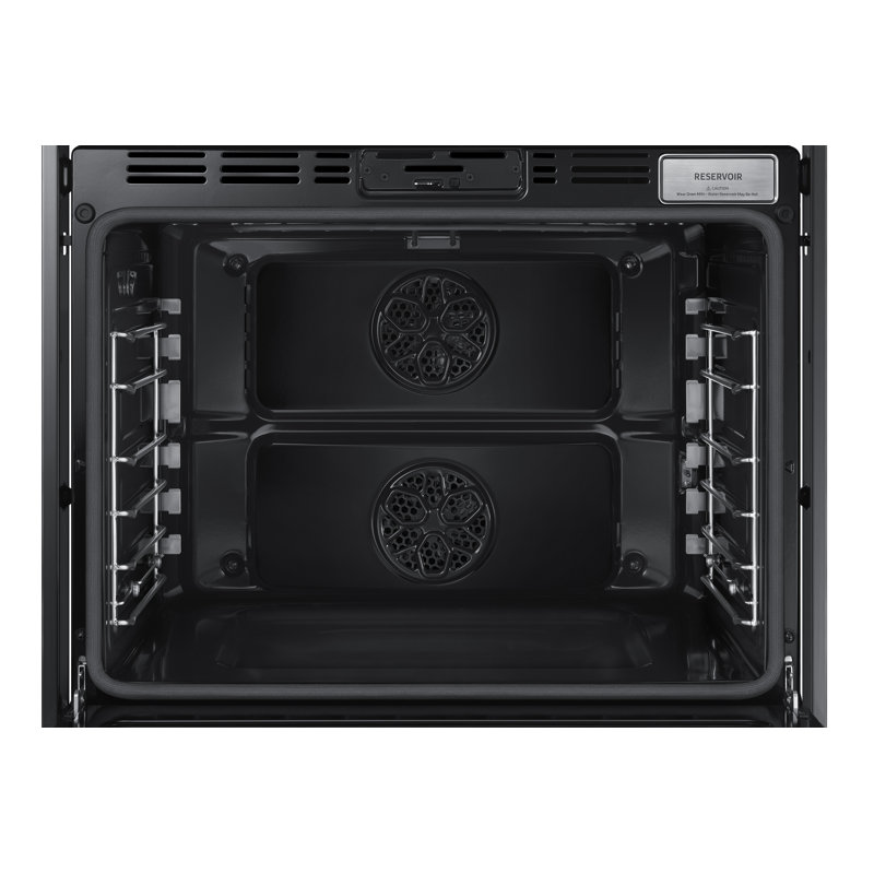 30" Microwave Combination Wall Oven Steam, Contemporary, Graphite Stainless