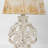 Rustic Vintage Table Lamp With Distressed Finish, 27.56" Tall, Elegant White Decor Light