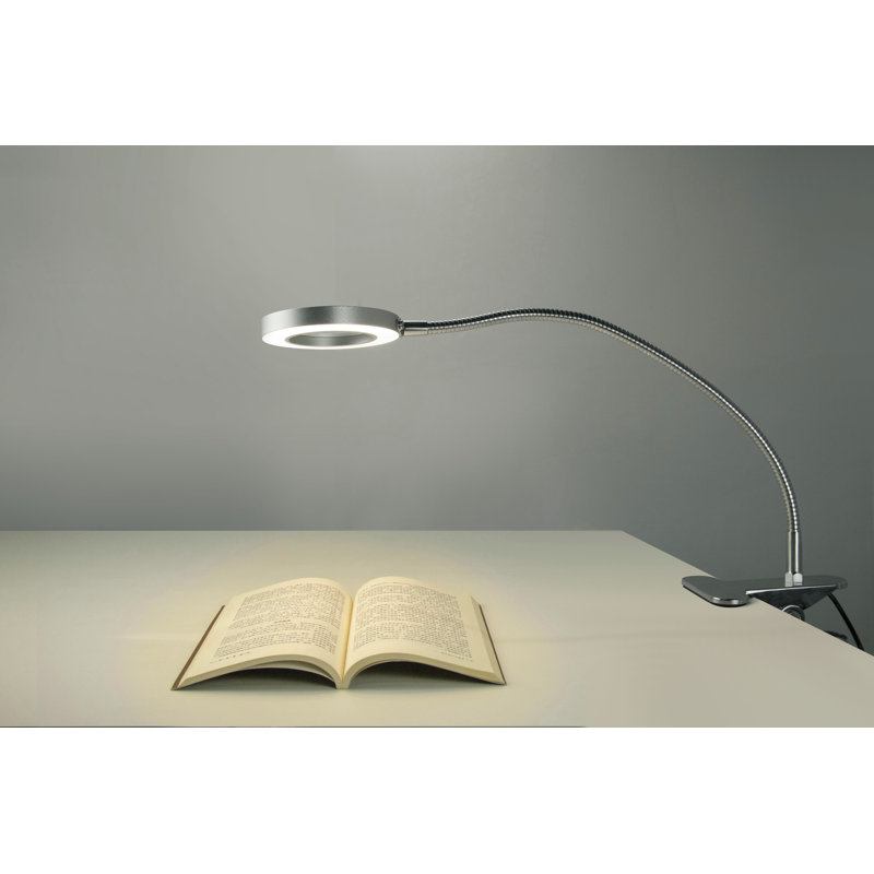 Agnew Metal Clip On Lamp, Chrome