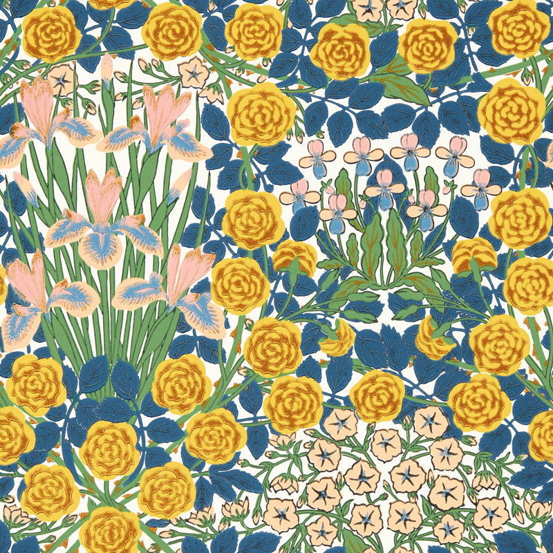 Campanula 10.05m x 52cm Matte Wallpaper Roll, Autumn Garden