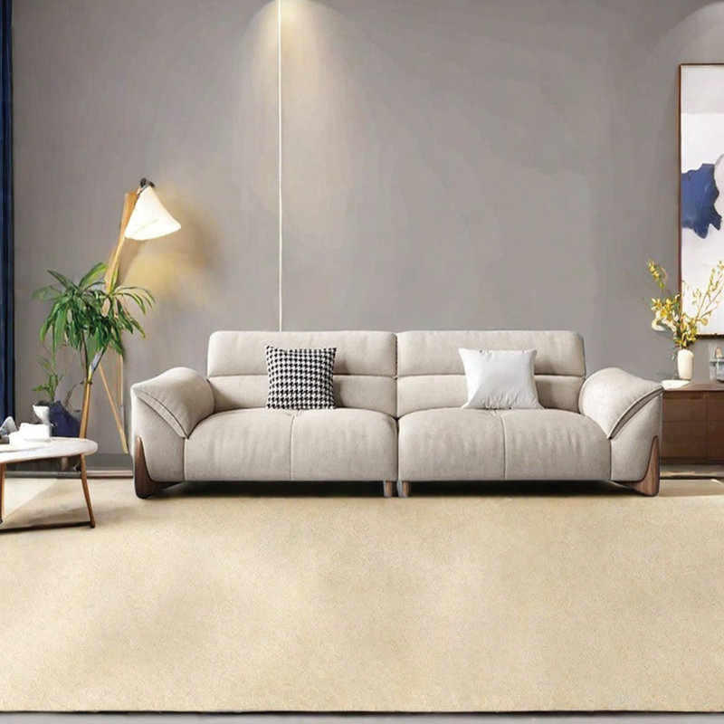 Canapé moderne en tissu, 3, H 33,46 po x l 98,42 po x P 39,37 po