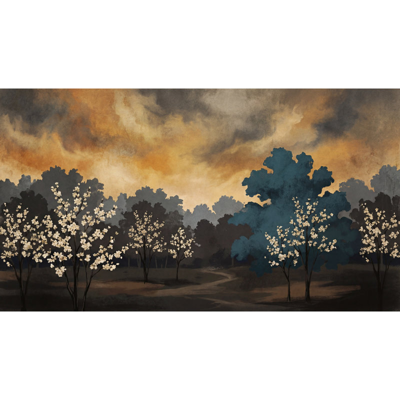 Décoration murale orageuse amovible Cloudy Sky, 100 po x 96 po, Peler et coller