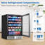 Babevy Dual Zone 23.42'' Freestanding 18 Bottle Wine & Beverage Refrigerator