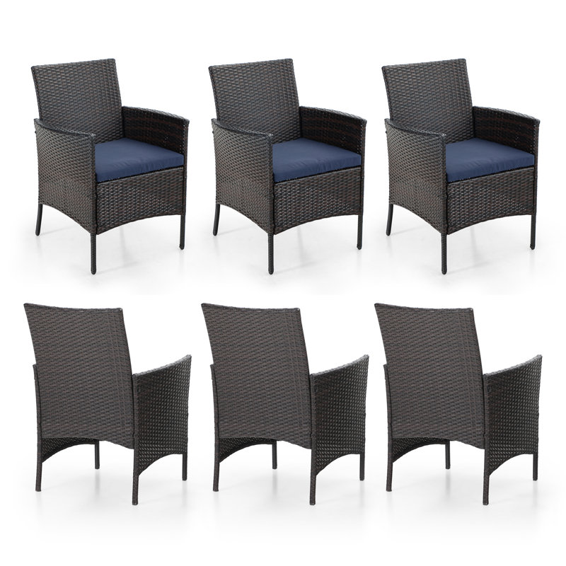 Outdoor Patio Dining Armchair with Cushion