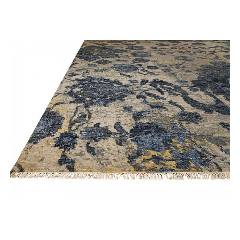 Shangri-La Hand Knotted Wool Indoor Rug, Rectangle 9' x 10'