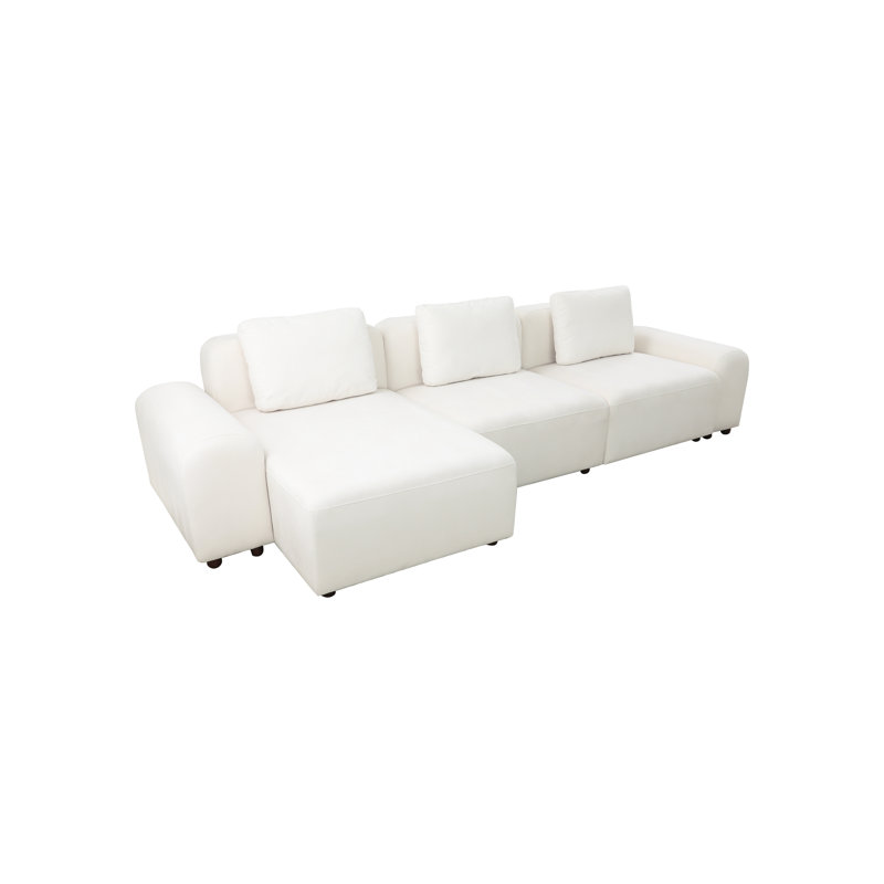 Johnnita Upholstered L-Shaped Sectional Left Hand Facing