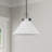 1-light 12'' Dimmable Gray Modern Cone Pendant Light for Kitchen Island.Features Cloud Glass Shade.-1319894709