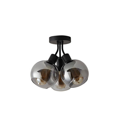 Dejuane Glass Semi Flush Mount