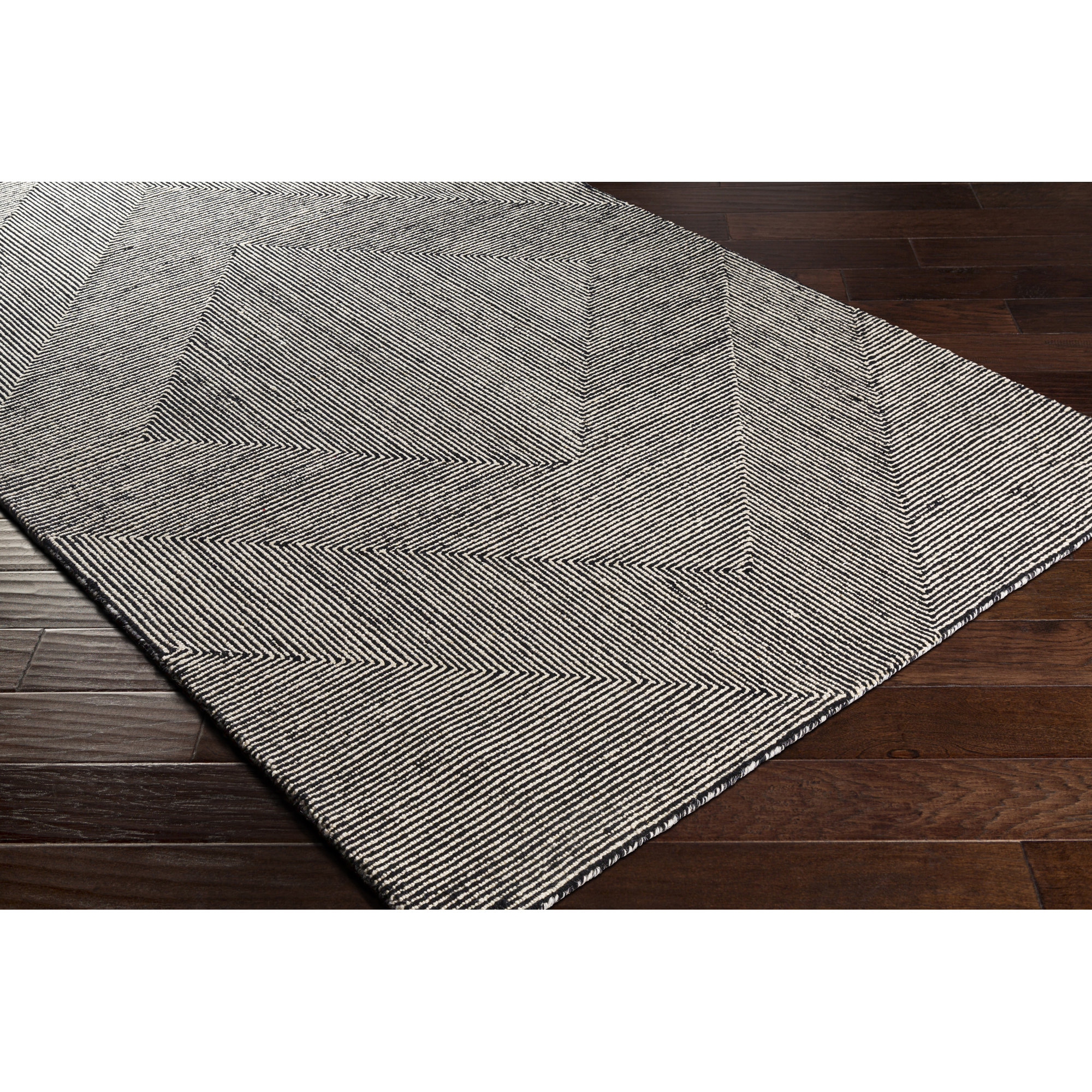 Peeta Hand Tufted Wool Rug, Rectangle 2' x 3'