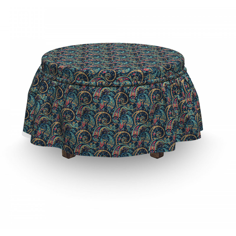 Box Cushion Ottoman Slipcover