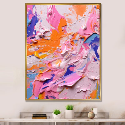 " Pink And Orange Explosions Of Color III "