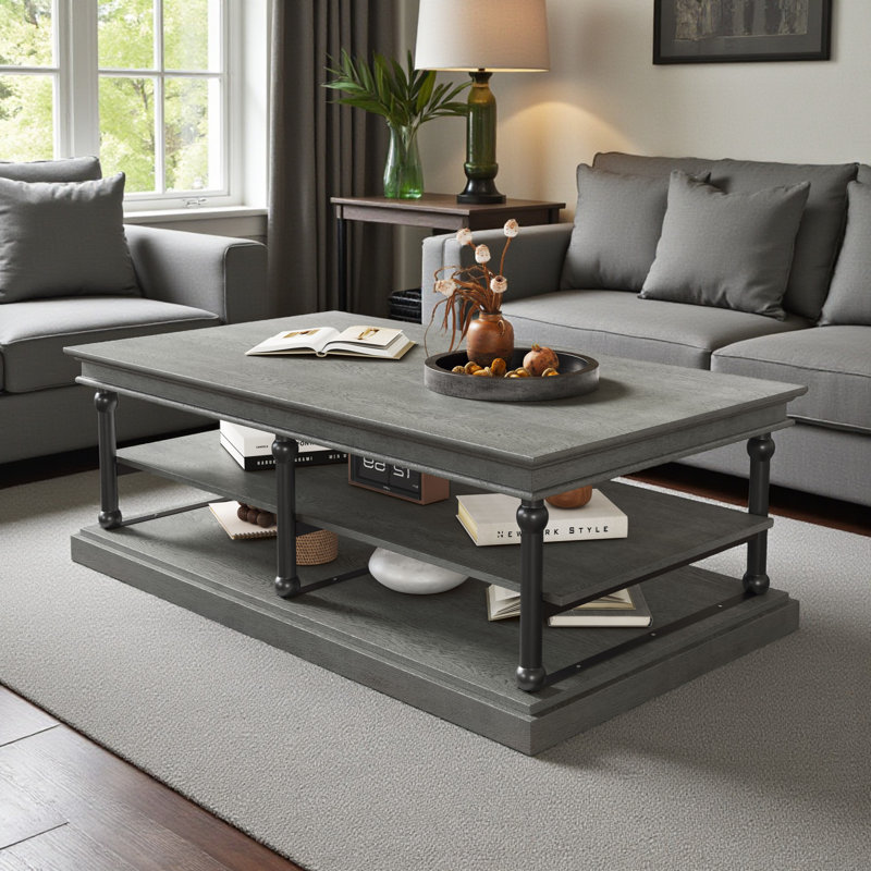 Table basse de 55 po, Gris
