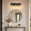 Applique murale moderne à 3 lumières de 18 pouces pour salle de bain