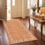 Tapis Delta2 traditionnel persan audacieux orange, vert et crème, lavable en machine, antidérapant, à poils courts, pour intérieur et extérieur, adapté aux animaux domestiques, idéal pour le salon, la chambre, la salle à manger, l'entrée, le corridor ou le bureau.-1535731417