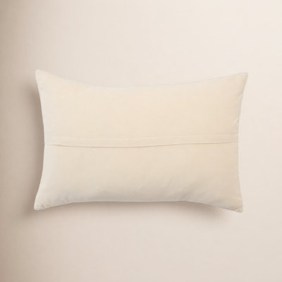 Erma Tassels Cotton Lumbar Throw Pillow