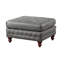 Repose-pieds standard rectangulaire en similicuir touffeté de 34 po de large Rigoverto-88632629