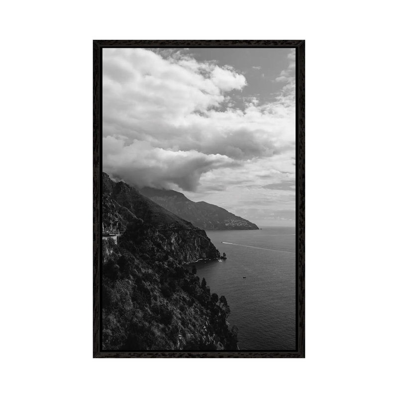 Amalfi Coast Drive XX by Bethany Young - Print on Canvas, 101.6cm H x 66.04cm W x 3.81cm D, Black Framed