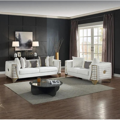 Racila 2 Piece Living Room Cream