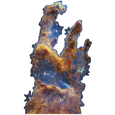 Pillars Of Creation Eagle Nebula Hubble Webb Cardboard Cutout Standup
