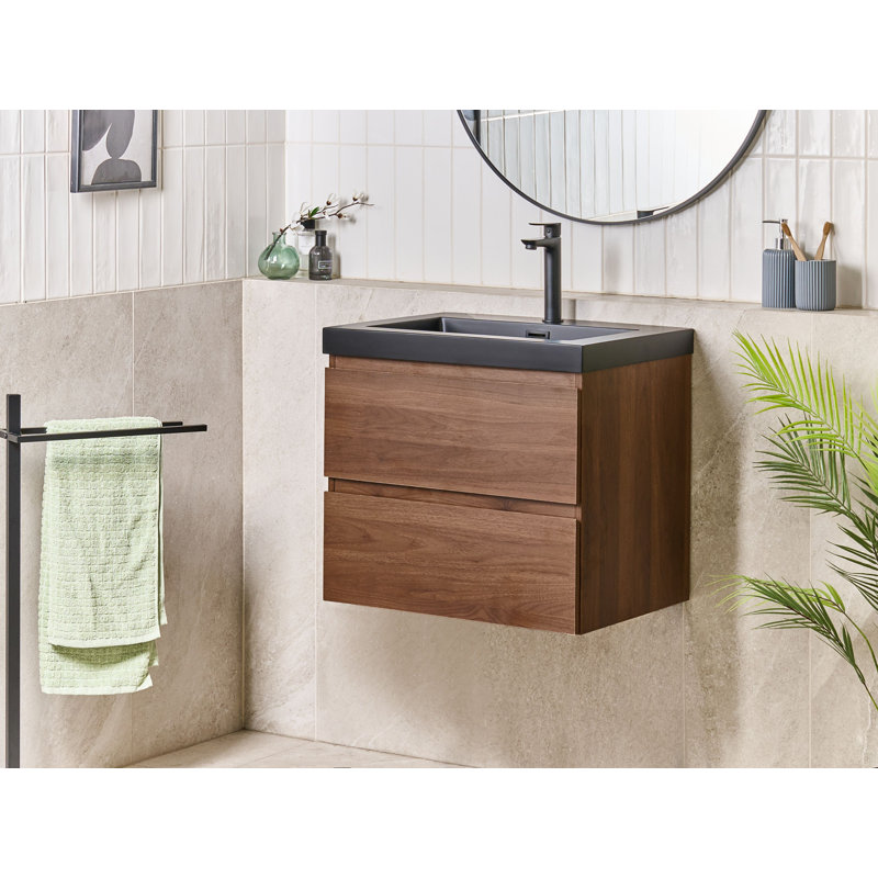 Napa 60.00mm Single Bathroom Vanity with Basin, Dark Brown