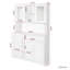 Armoire de rangement pour garde-manger, armoire-buffet moderne avec huche, armoire pour garde-manger avec portes et tablettes