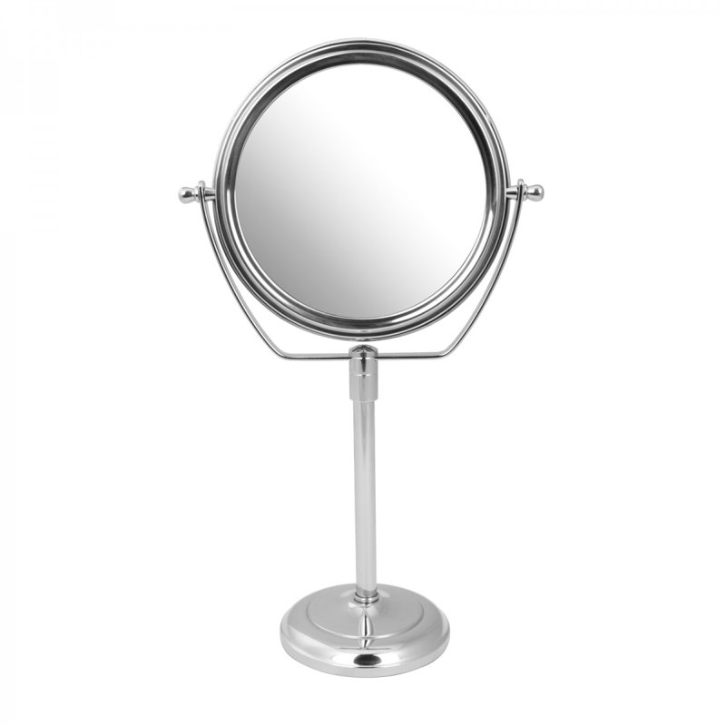 Chrome Plated Brass Double-Sided Vanity Mirror