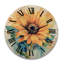 Horloge murale jaune et bleu jaune-68967428